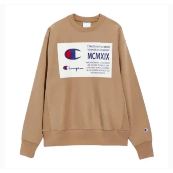 CHAMPION URBAN OUTFITTERS TAG REVERSE WEAVE MENS SWEATSHIRT Brown Large NWT New! - Picture 1 of 7